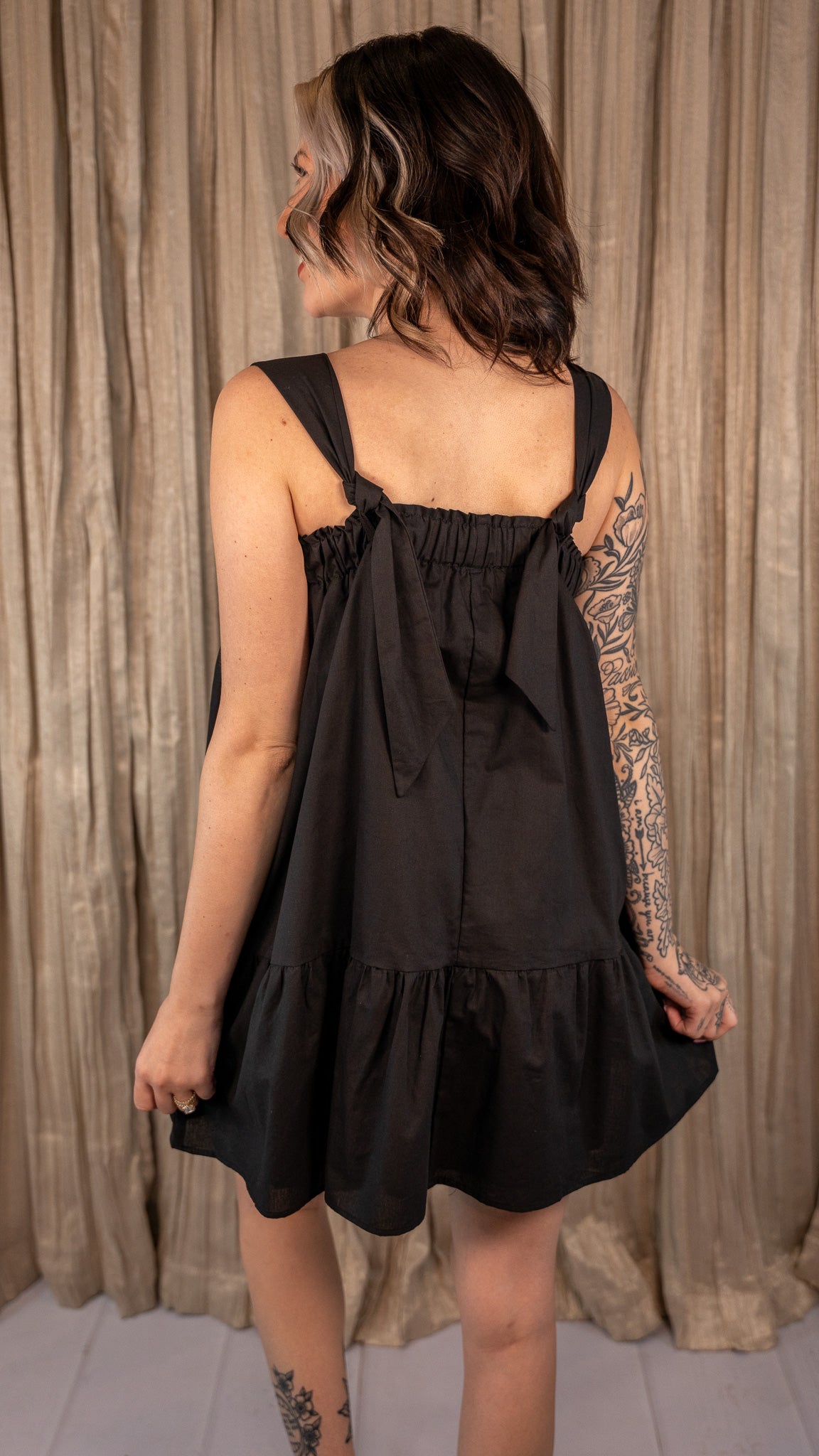 Gracelynne Black Mini Dress