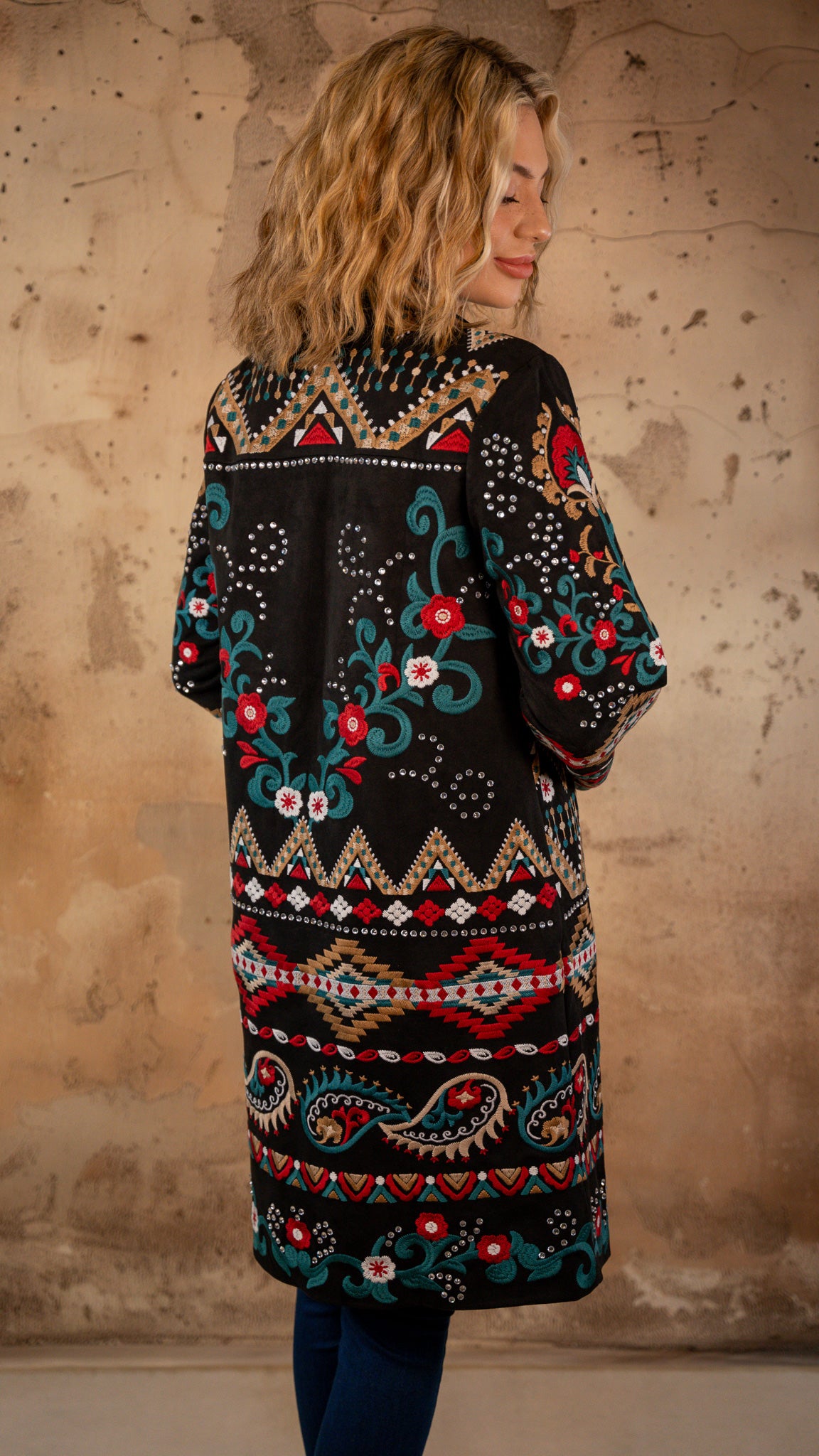 Maisie Aztec Long Blazer