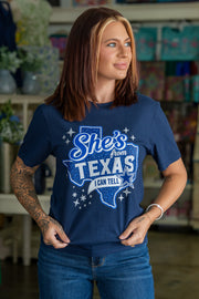 She's From Texas Cowboys Tee - Final Sale!