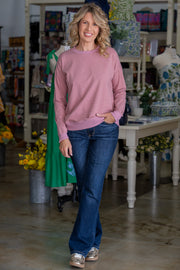 Amelia Rose Striped Pullover