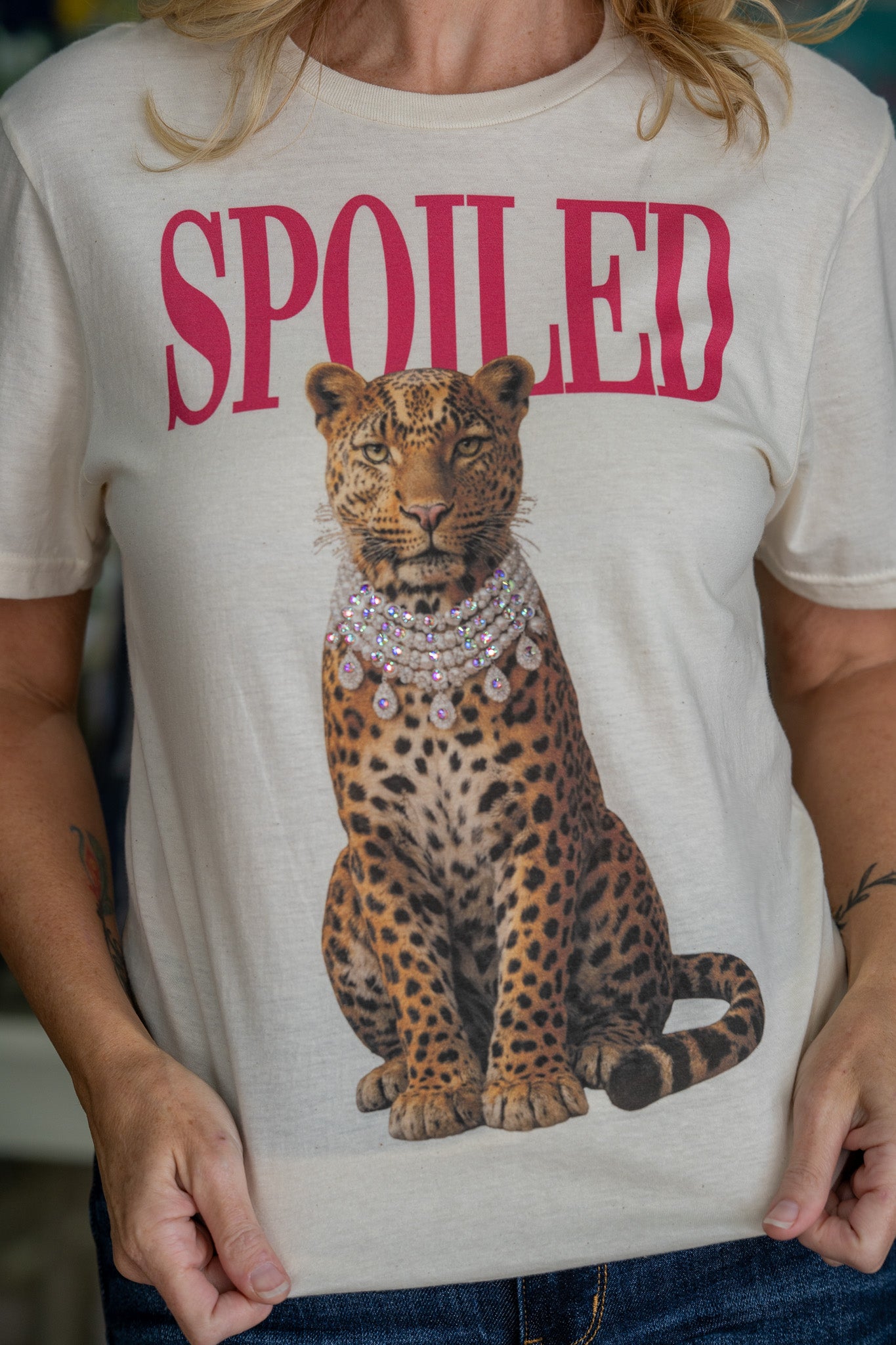 Spoiled Decked Out Leopard Tee