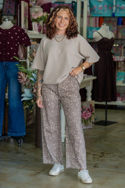 Fonda Spotted Barrel Pants