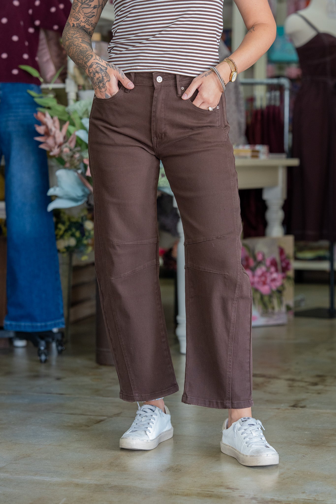 Kori Brown Barrel Pants