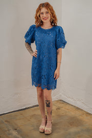 Berkley Blue Crochet Dress