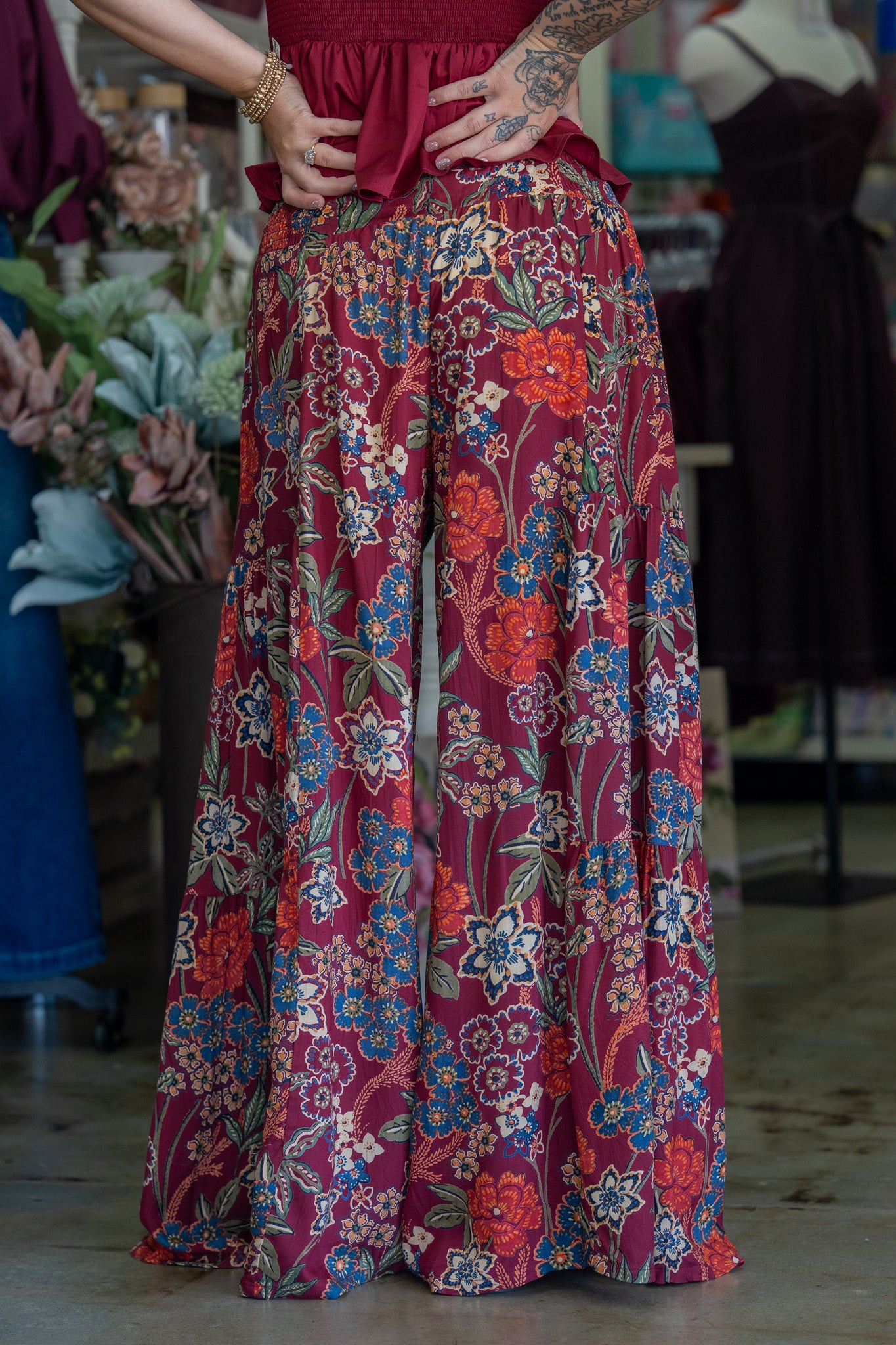 Valencia Floral Palazzo Pants