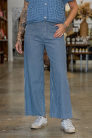 Stripe Theory Navy Pants