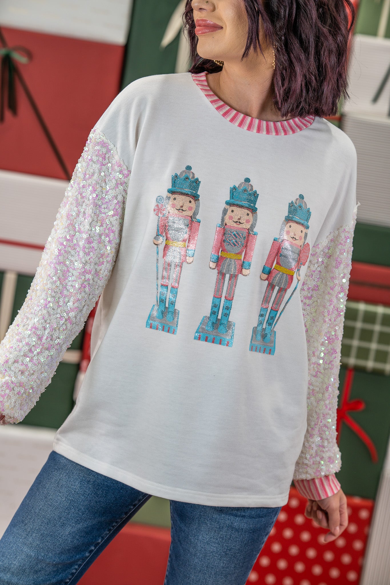 Glitz & Glam Nutcracker Top