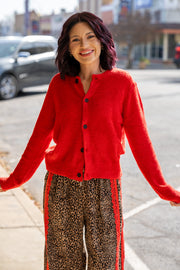 Cloud Nine Red Cardigan