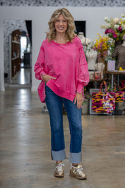 Soft Life Hot Pink Sweatshirt