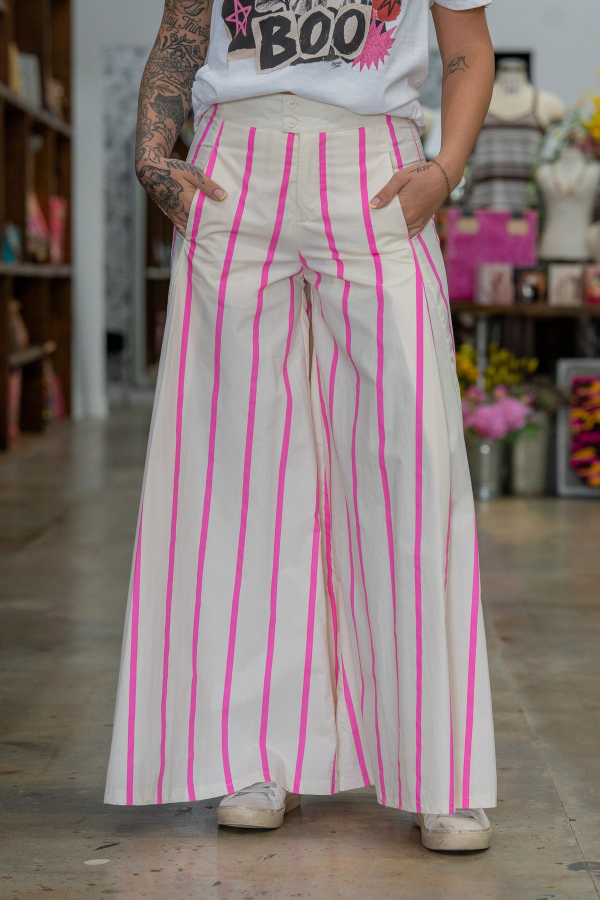 Striped Out Parachute Pants