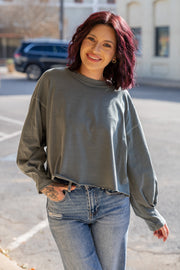 Everyday Ease Ash Jade Boxy Tee