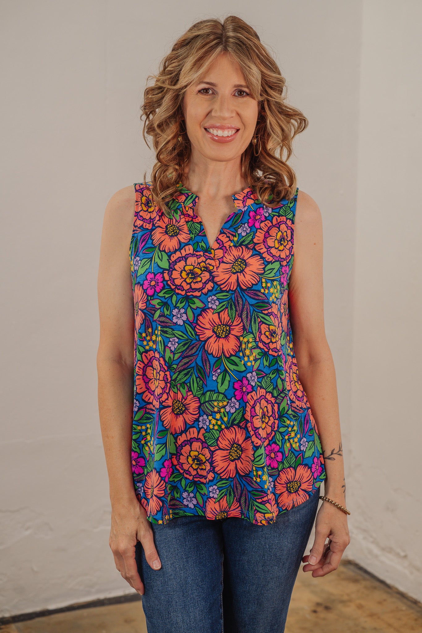 Susie Floral Tank