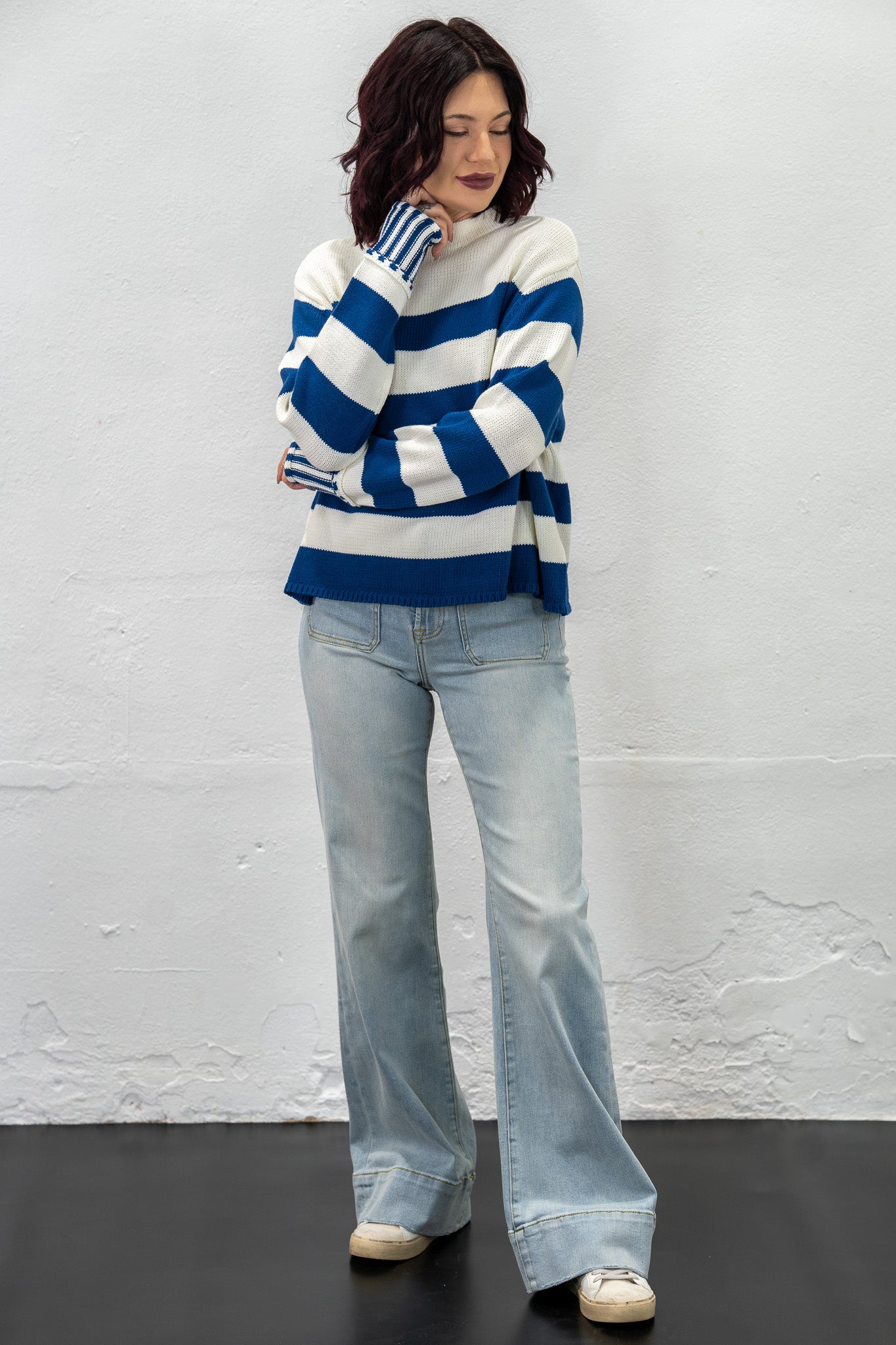 Bellamy Navy Stripe Sweater