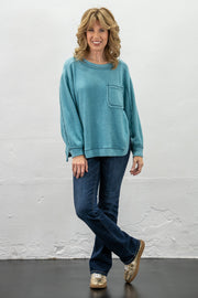Soft Whispers Dusty Teal Sweatshirt