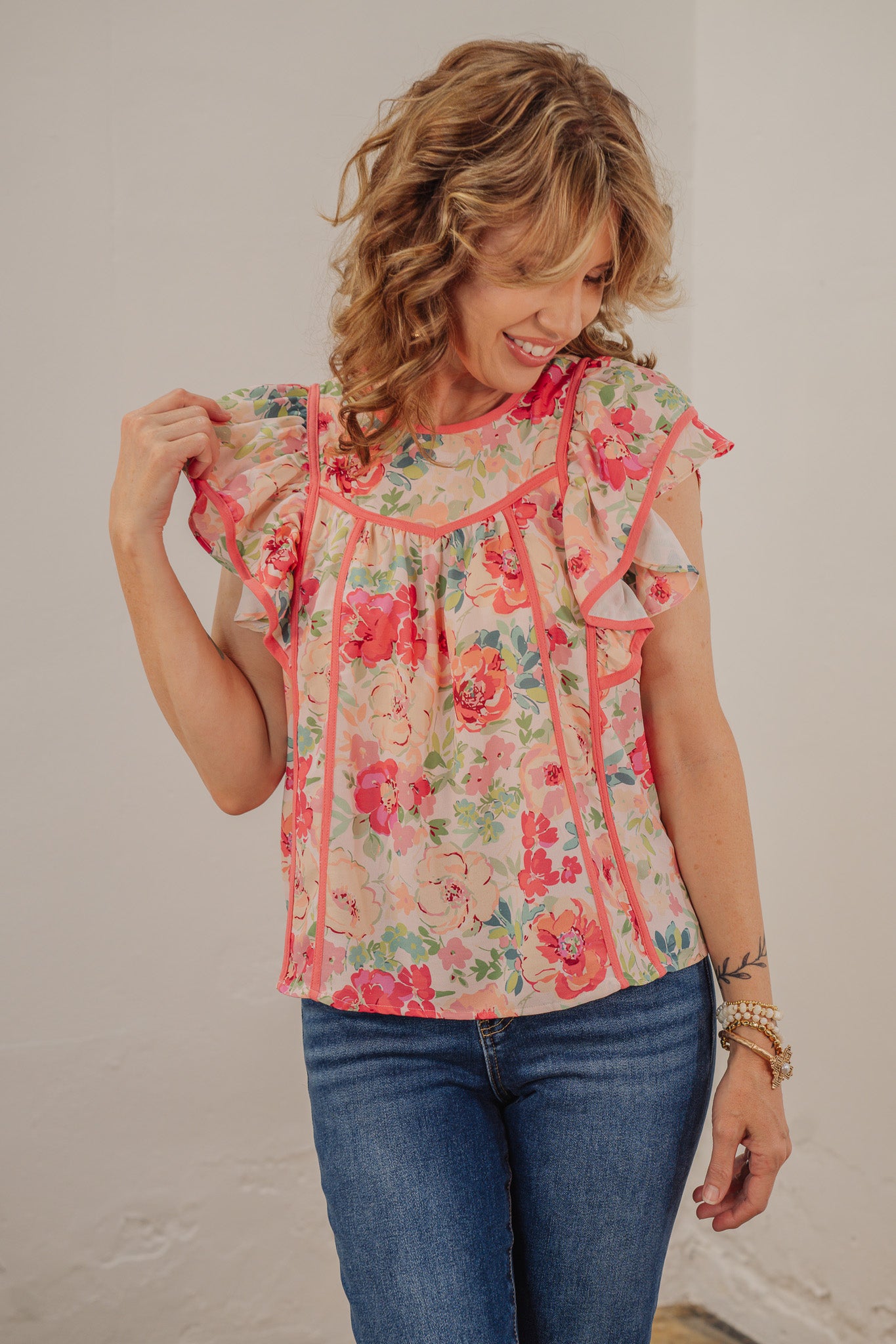 Mikayla Floral Top