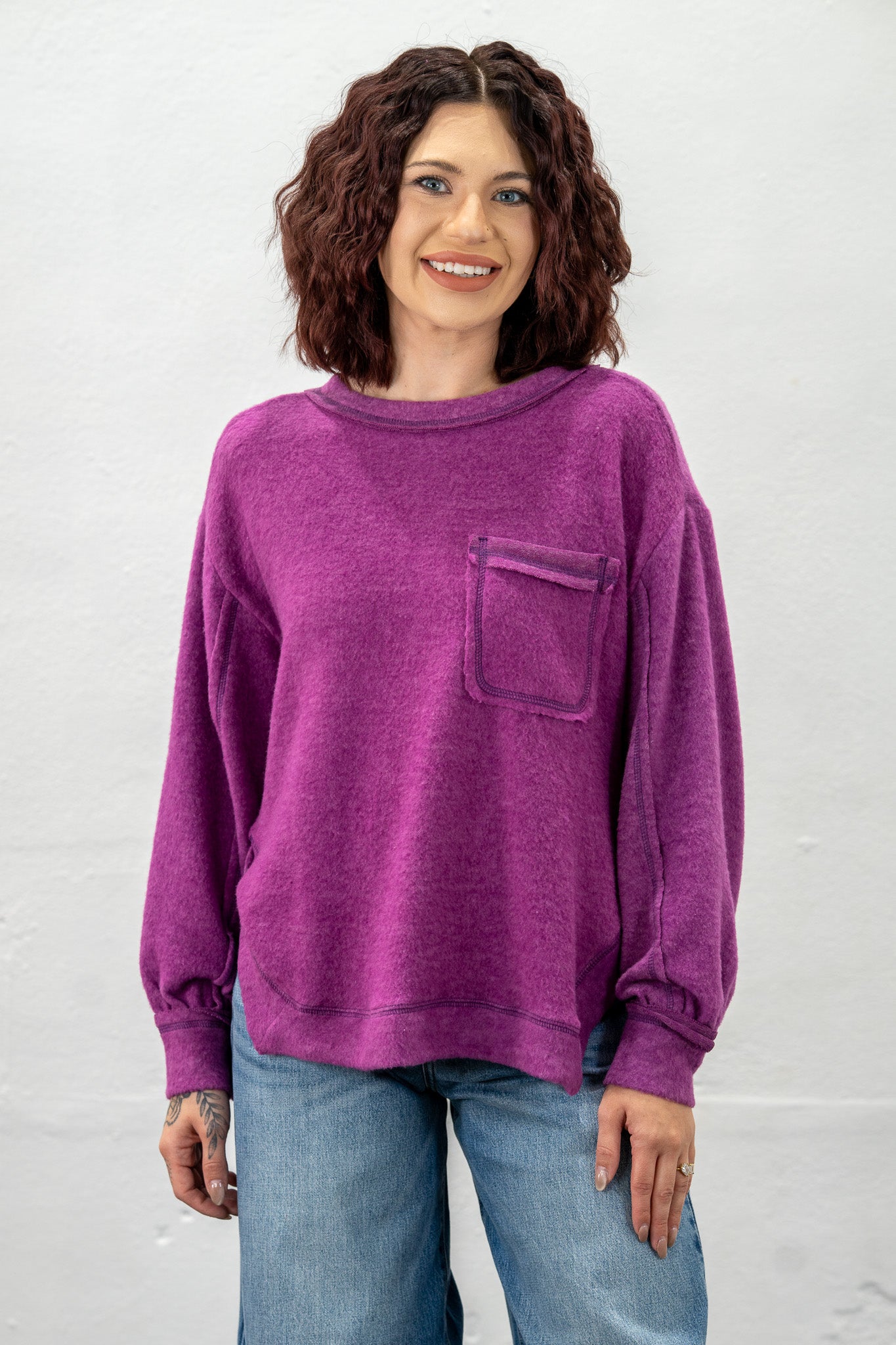 Soft Whispers Lite Plum Sweatshirt