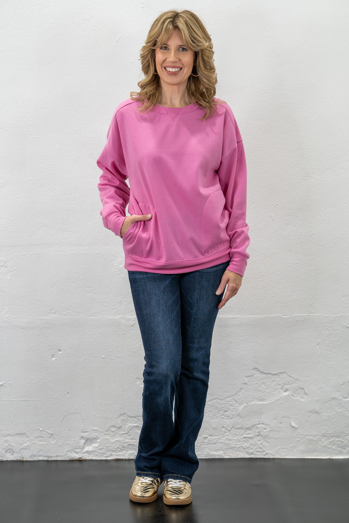 Comfort Club Candy Pink Sweatshirt