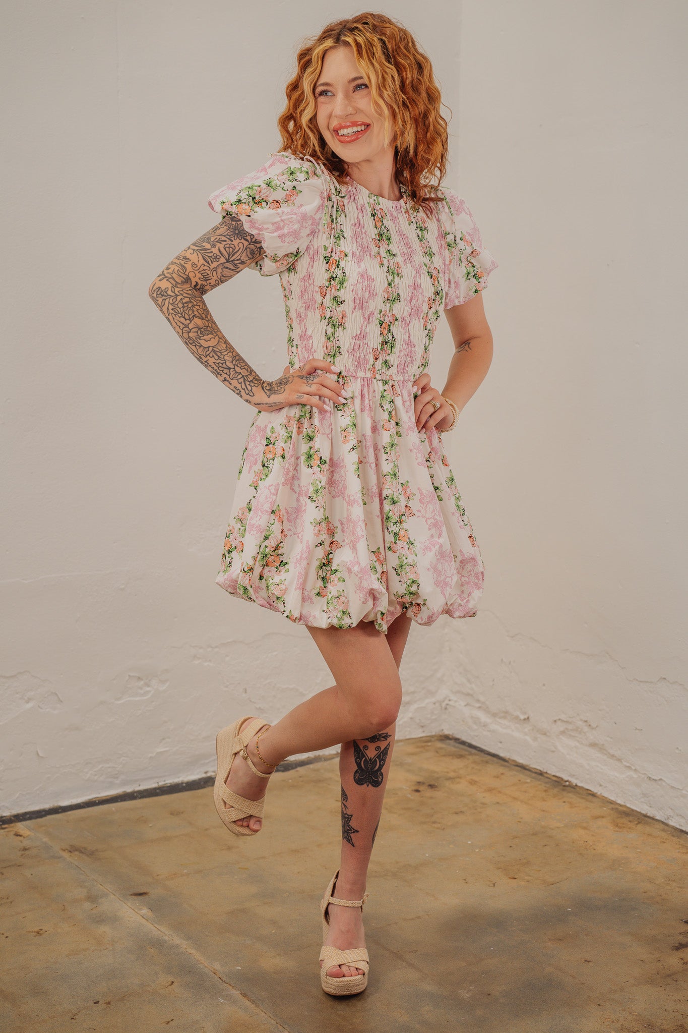 Cassandra Floral Bubble Dress