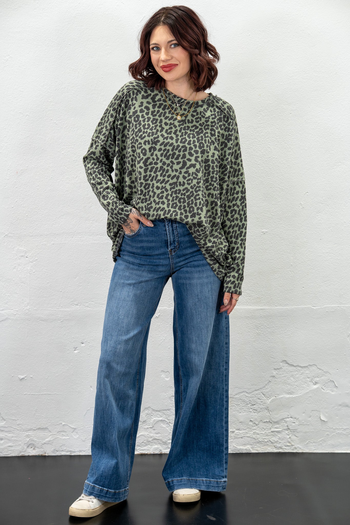 Jasmine Sage Urban Leopard Top