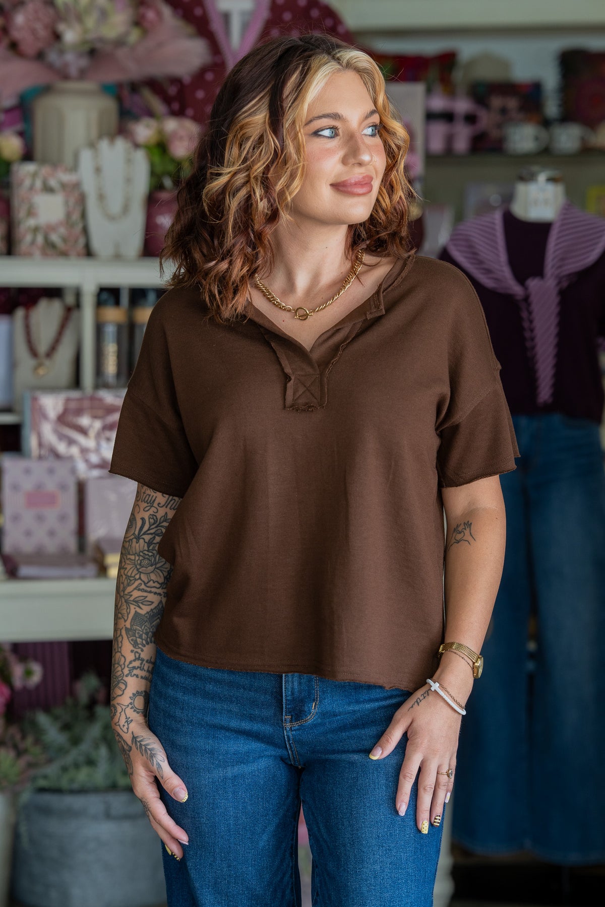 Debbie Brown French Terry Top