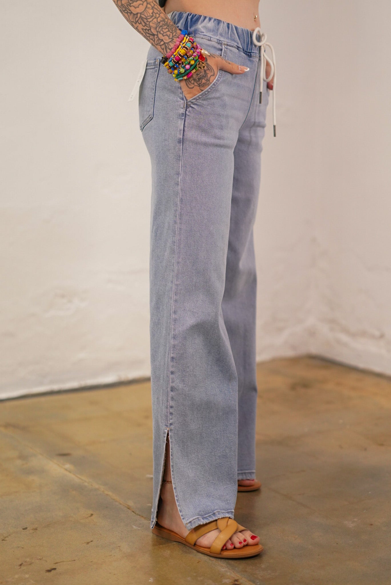 Hailey Drawstring Jeans