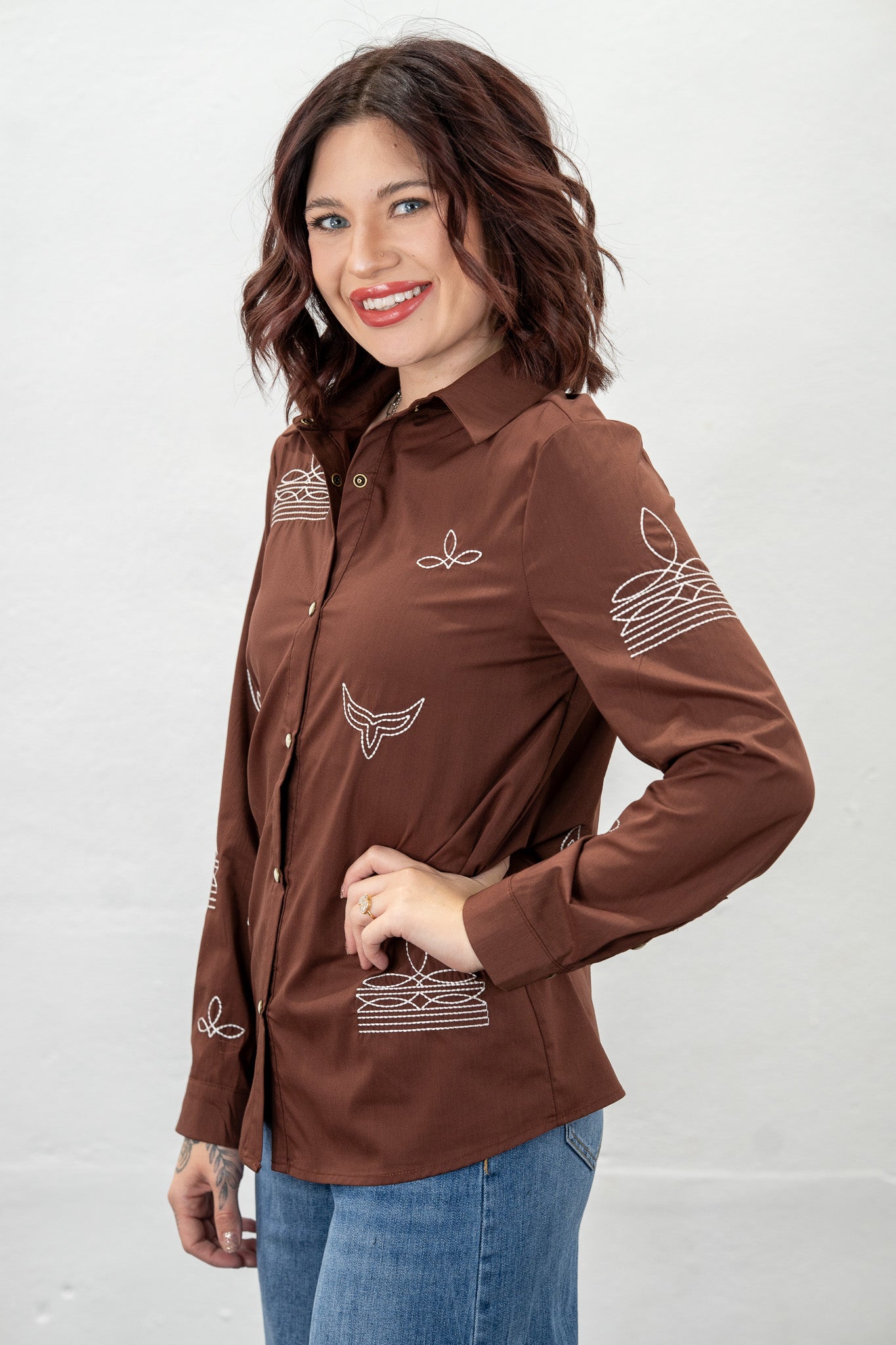 The Saddle Stitch Button-Up