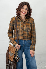 Plaid Roundup Top