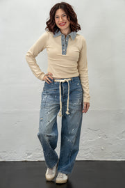 Kylee Paint Splattered Jeans