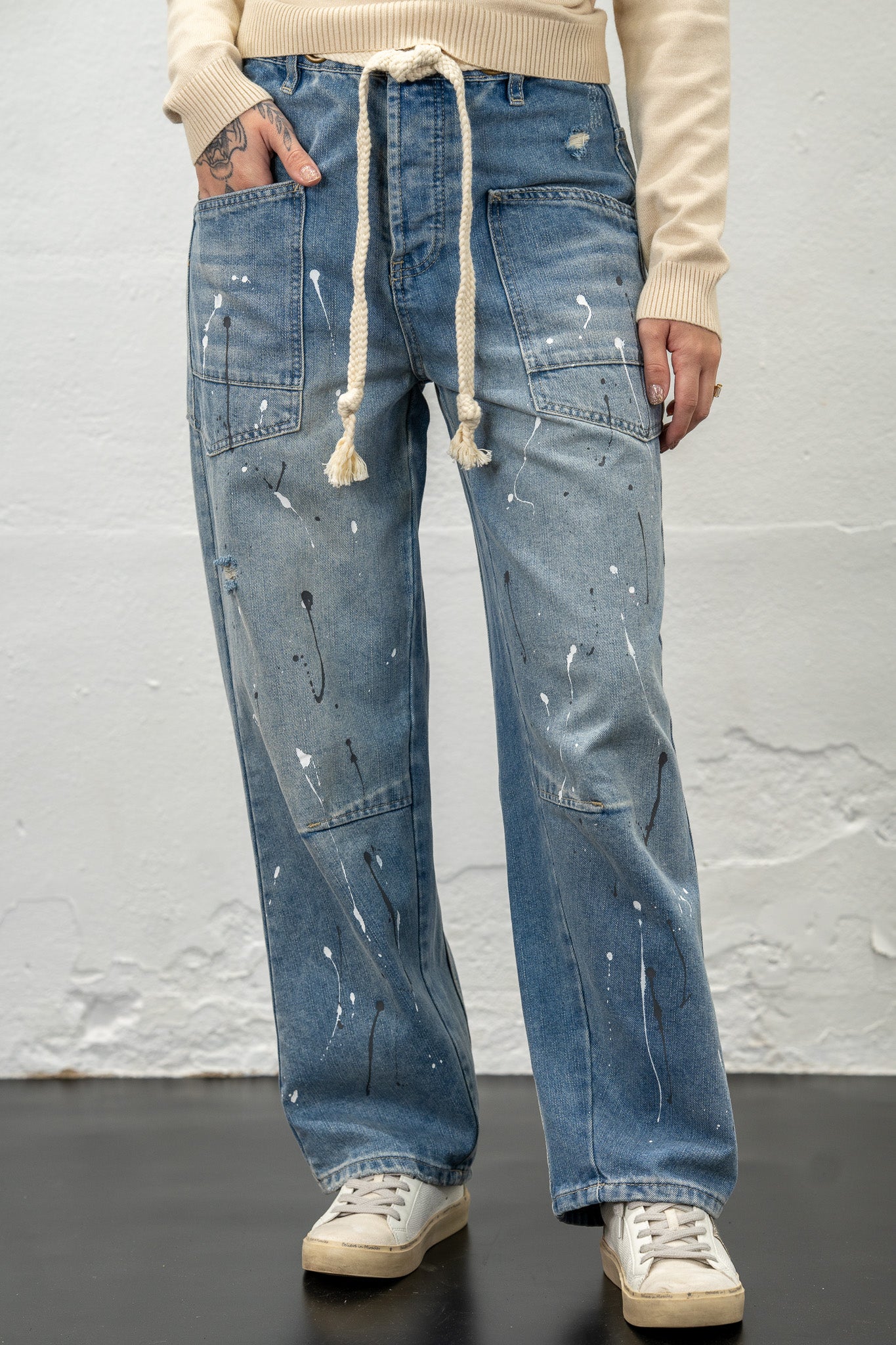 Kylee Paint Splattered Jeans