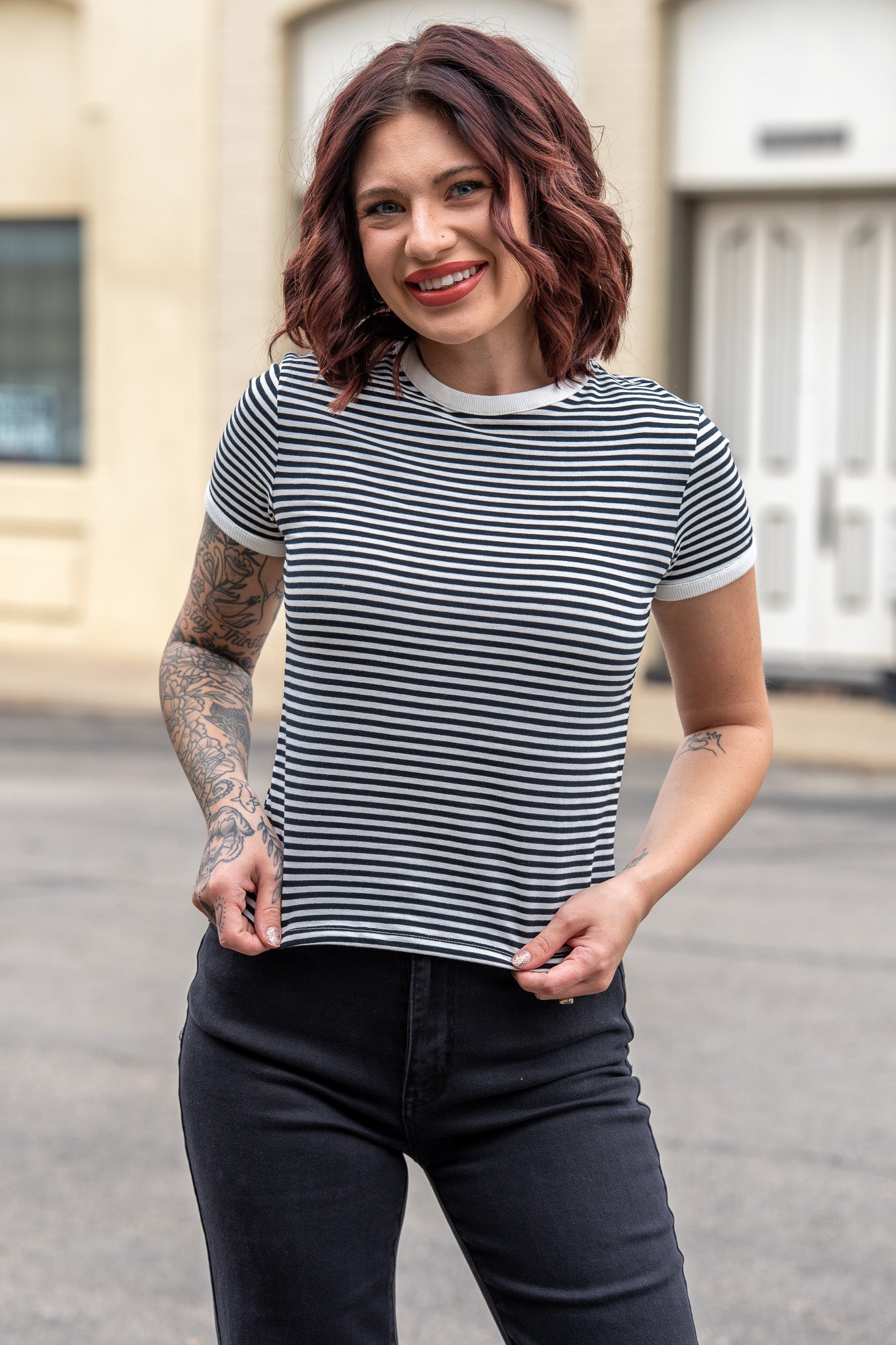 Sugar Rush Black Tee