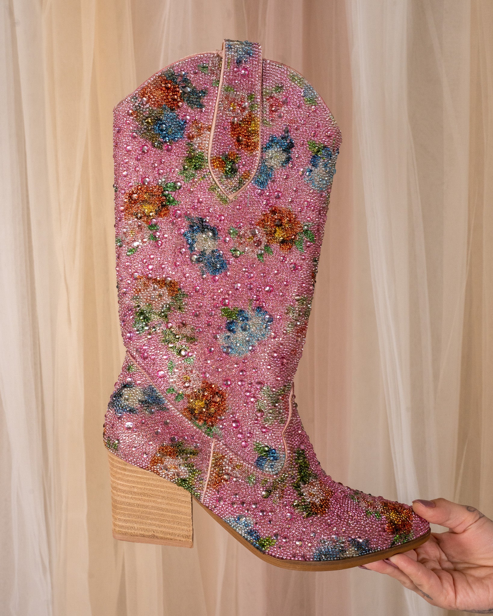 Dazzling Diva Rhinestone Boots