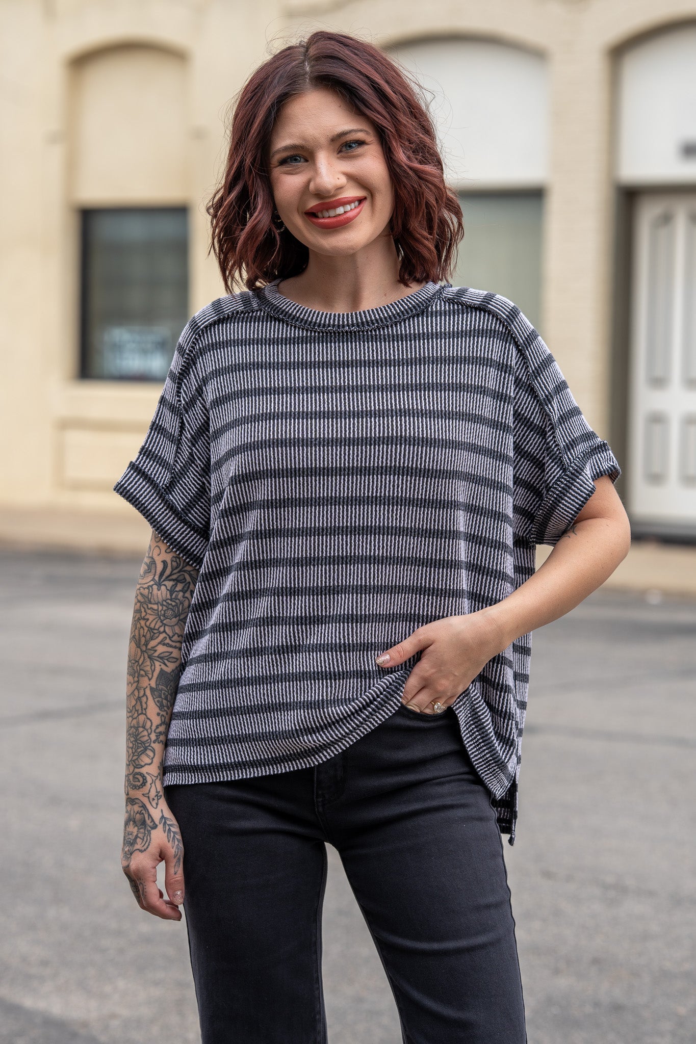Comfy Cutie Black Top