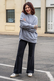 Plush Ease Grey Pullover