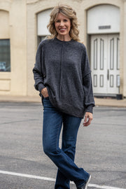 Plush Ease Ash Black Pullover