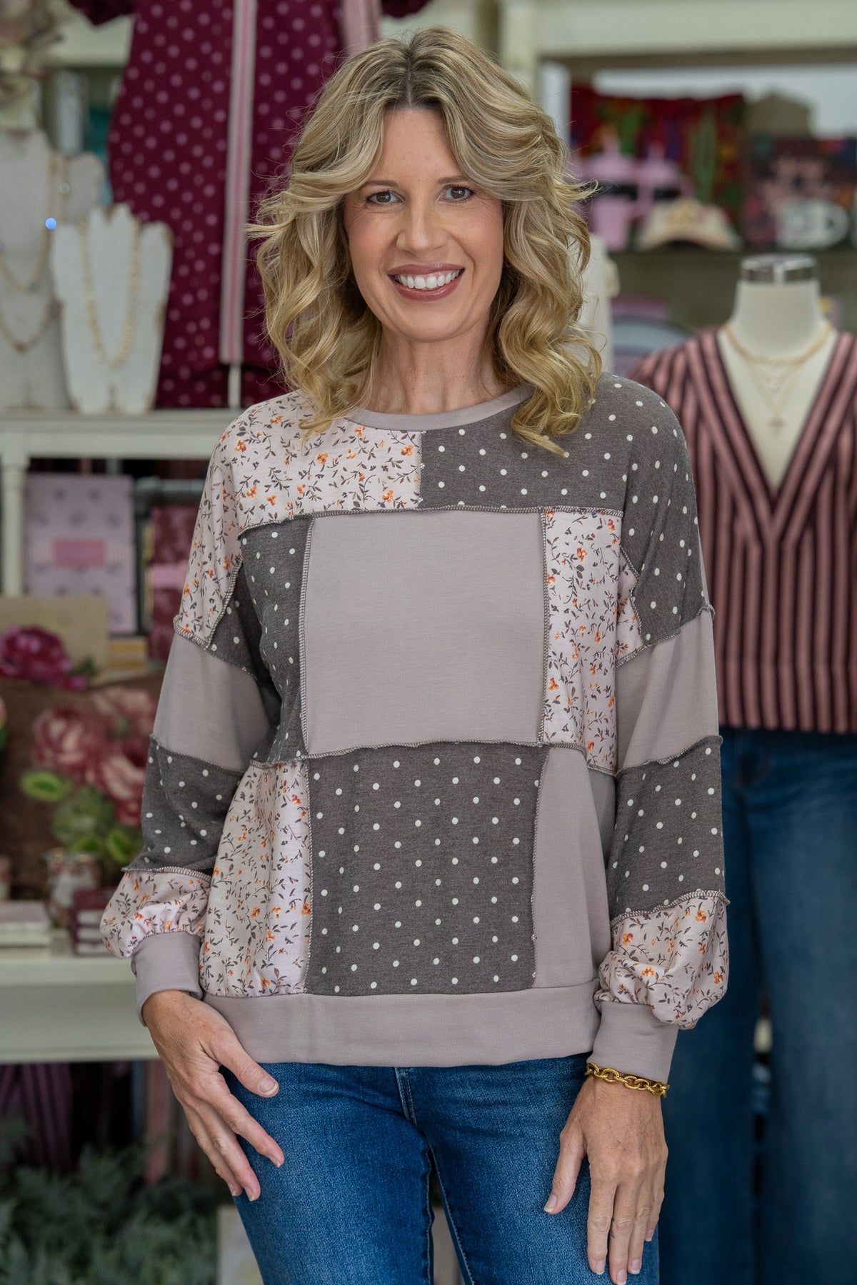 Fall Feels Colorblock Top