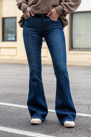 Kendra Dark Wash Flare Jeans - Final Sale!