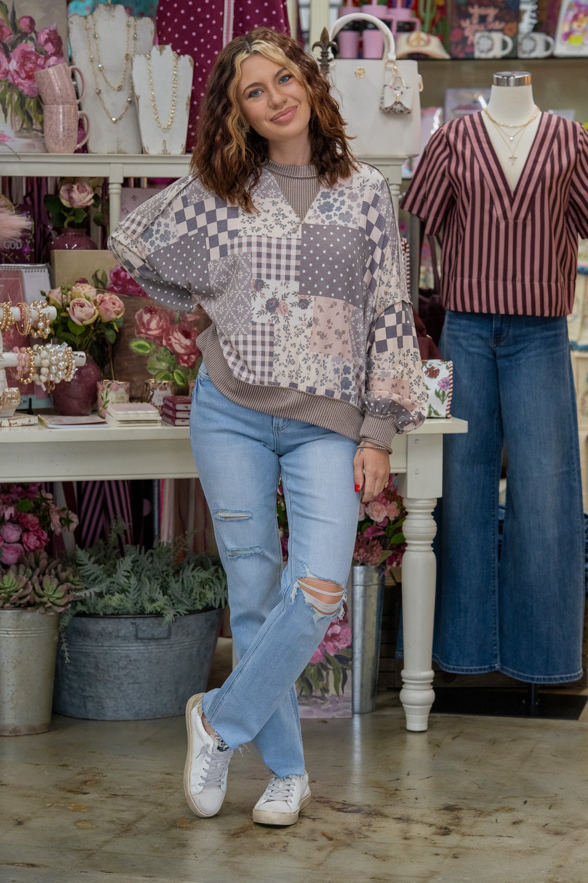 Heidi Patchwork Top
