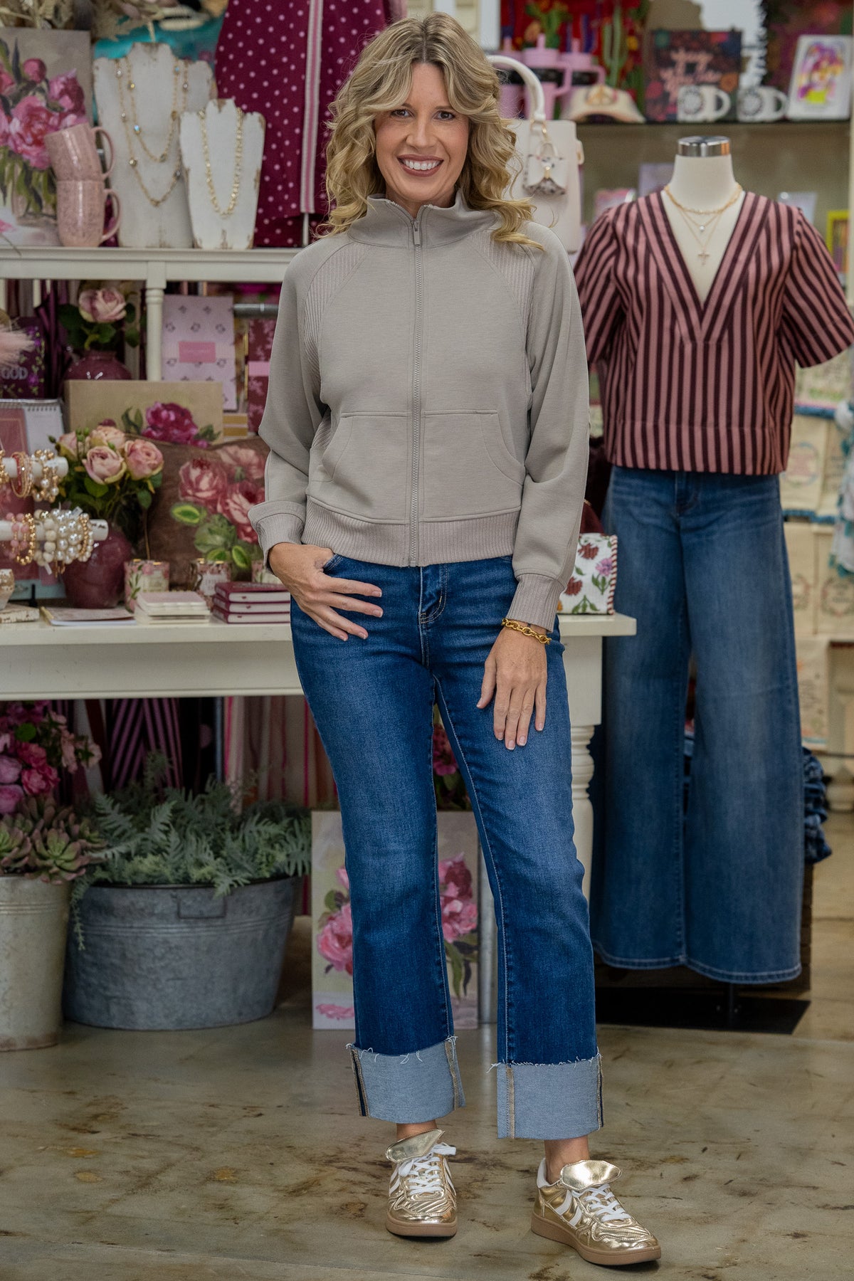 Cloud Nine Ash Mocha Zip-Up