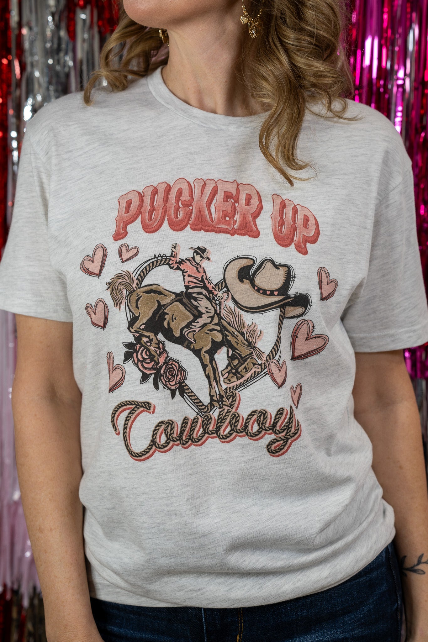 Pucker Up Cowboy Tee
