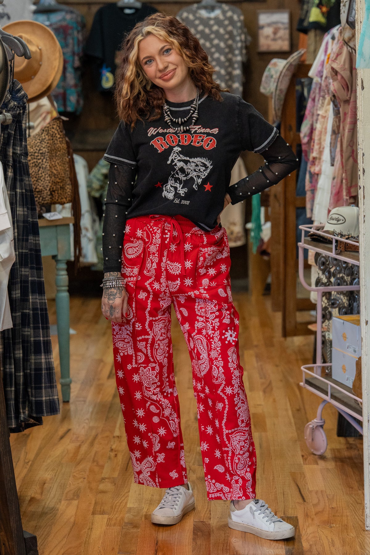 Bandana Days Red Pants