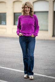 Cozy Up Violet Chenille Sweater