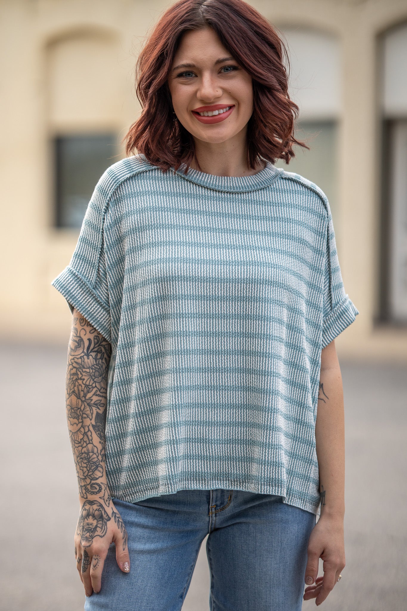Comfy Cutie Ash Jade Top