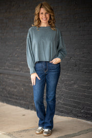 Everyday Ease Ash Jade Boxy Tee
