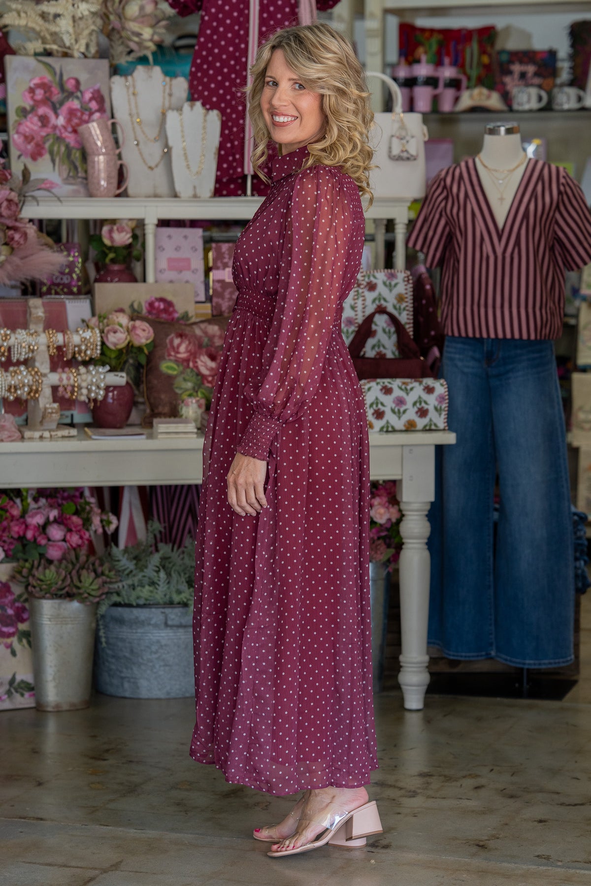 Sweetheart Polka Dot Dress