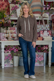Cloud Comfort Hacci Brown Hoodie
