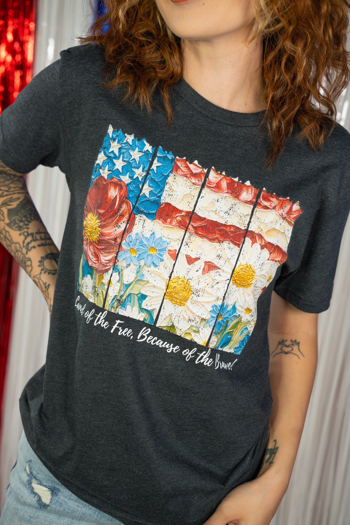 4th of July Patriotic Flag Tee