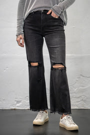 Monica Black Distressed Jeans