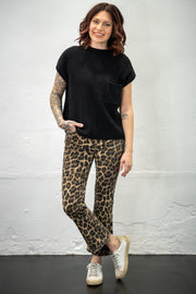 Savanna Leopard High-Rise Jeans