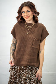 Basic Babe Brown Vest
