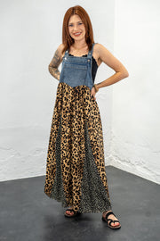 Leah Mixed Spots Overall Dress